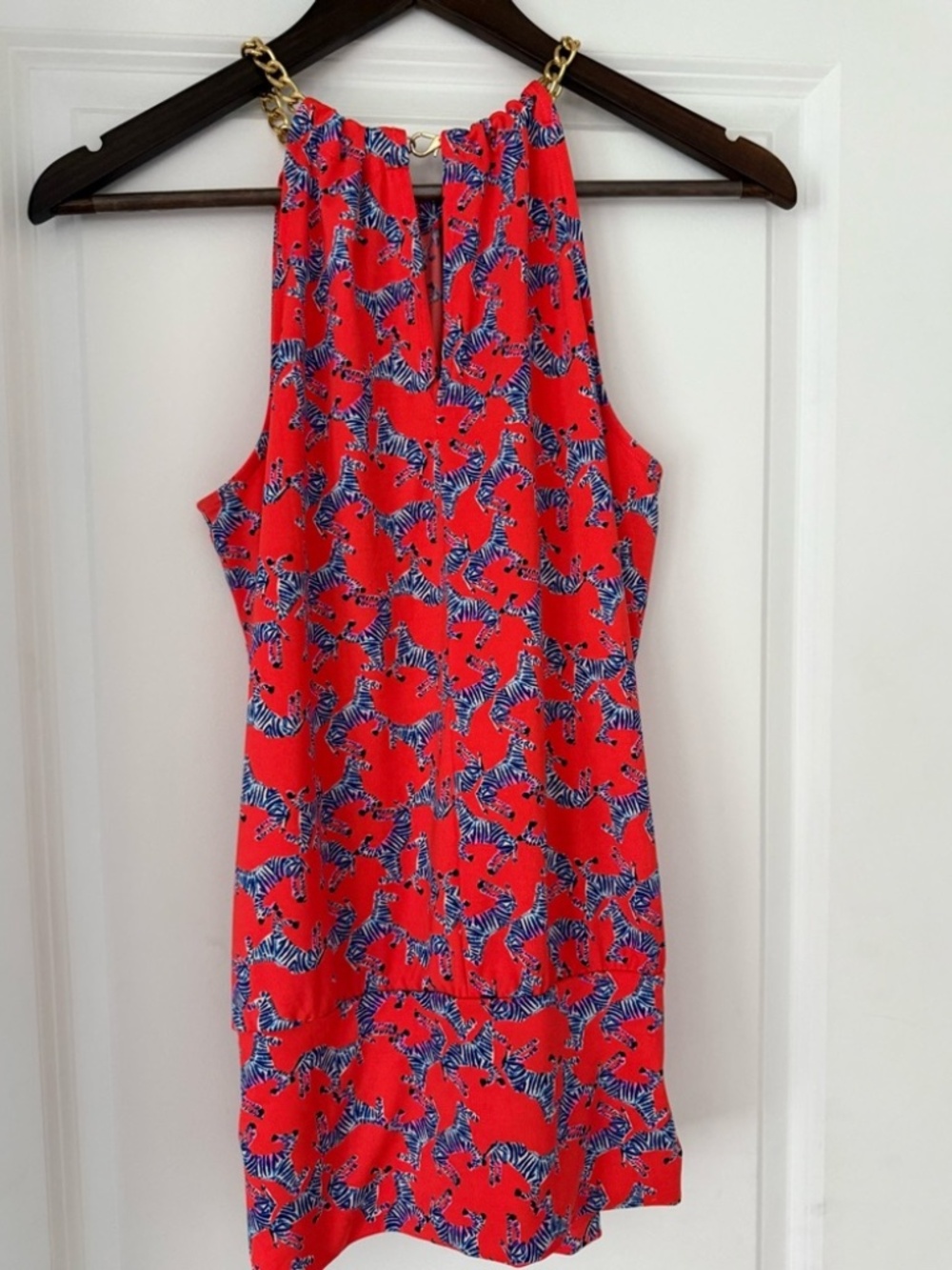 Lilly Pulitzer Bowen Zebra Print Halter Top Size Small - Picture 3 of 9